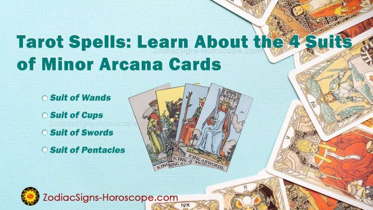 4 Suits of Minor Arcana Cards